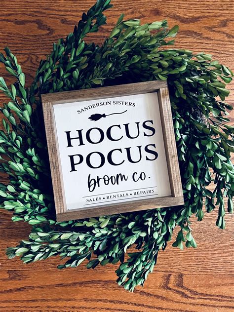 Halloween Wooden Sign Sanderson Sisters Hocus Pocus Wooden Sign