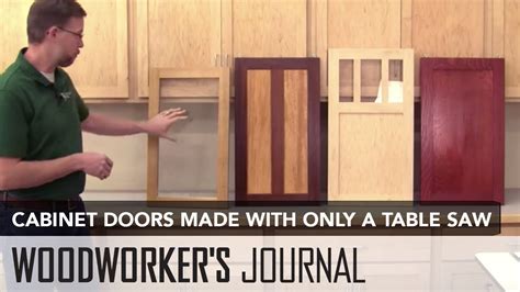 How To Make Tongue And Groove Cabinet Doors With A Table Saw Youtube