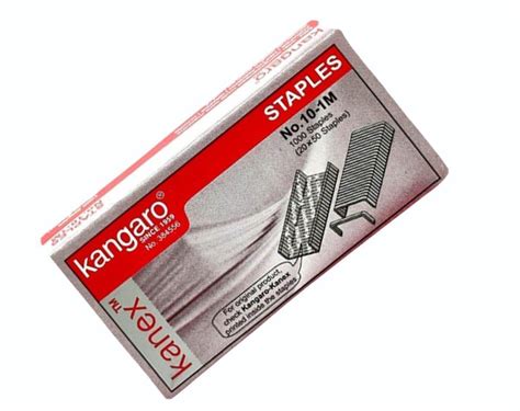 Silver Kangaro No 10 Staple Pins For Schoolcollege And Office Finish