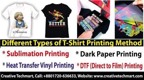 T Shirt Printing Methods Youtube