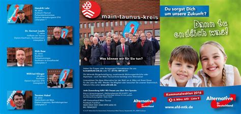 Flyer Zur Kommunalwahl Online Kreisverband Afd Main Taunus