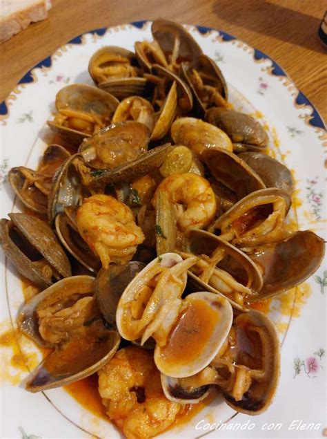 Almejas En Salsa Con Gambas Gastronom A De Galicia