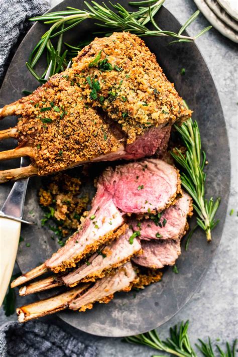 Parmesan Crusted Rack Of Lamb Lamb Recipes Crusted Rack Of Lamb