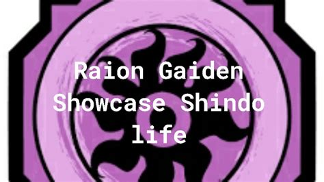 Raion Gaiden Showcase Shindo Life Roblox Youtube