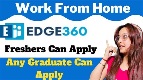 Work From Home Job Edge Work From Home Job Job For Freshers Any