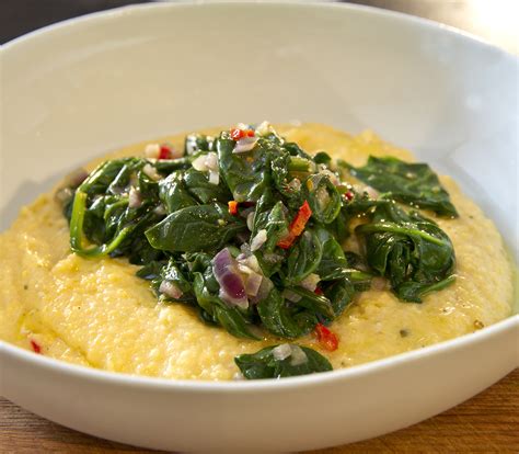 Cremige Käsepolenta mit Spinat Annemarie Wildeisens KOCHEN