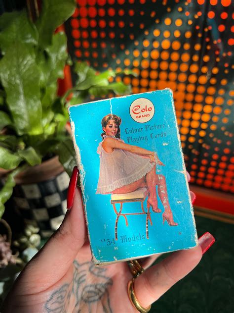 Vintage Nude Model Playing Cards In Original Box By Colo Brand Mature Content Adults Only