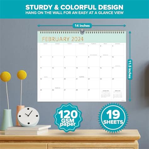 Snapklik Decorably Wall Calendar Landscape 2024 18 Month Wall