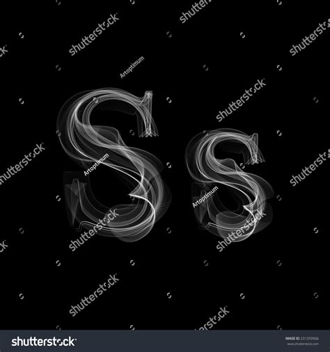 Smoke Font Letter S Vector Illustration Alphabet 231359566 Shutterstock