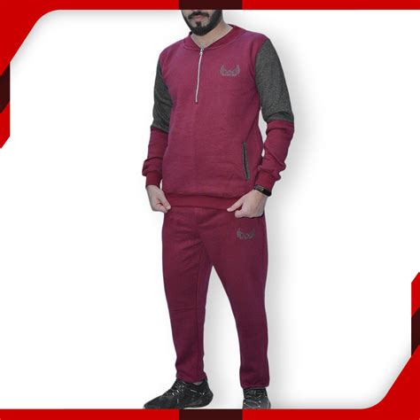 Maroon Winter Tracksuits For Men In Pakistan Buy Fleece Tracksuits