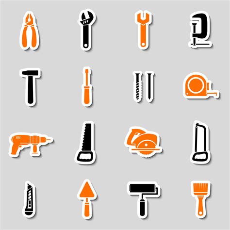 Collection Of Toolbox Stickers 436073 Vector Art At Vecteezy