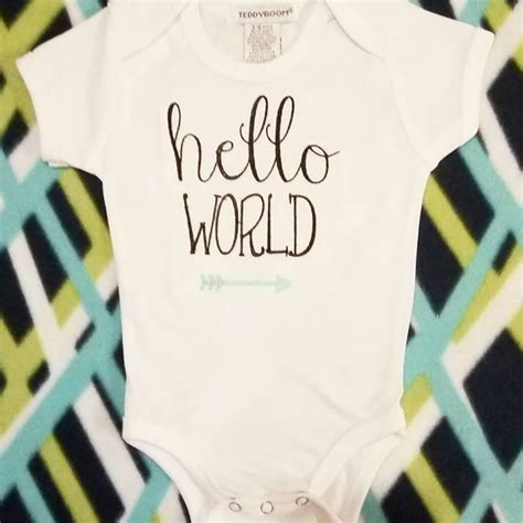 Hello World Machine Embroidery Design In Several Sizes And Styles The