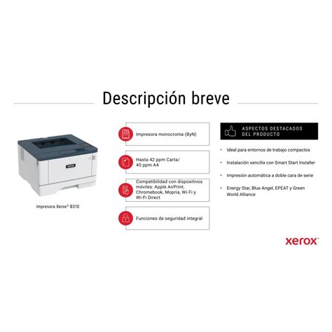 Xerox B Impressora Laser Monocrom Tica Wifi Pccomponentes Pt