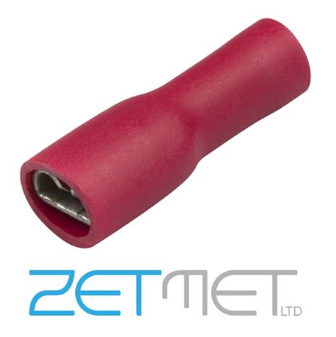 Red Fully Insulated Female Spade Connector Terminals Mm Electrical