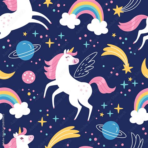 Unicorn Pattern Wallpapers