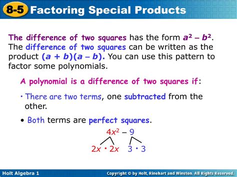 Ppt Factor The Difference Of Two Squares Powerpoint Presentation Free Download Id 4167295