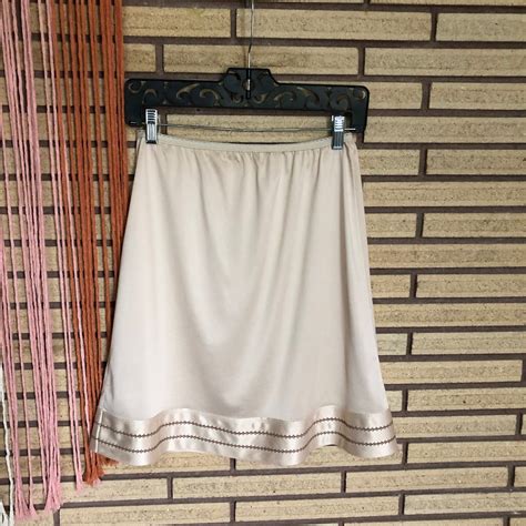 Vintage S Nude Nylon Half Slip S Lingerie Waist Size Beige Slip S Undergarments