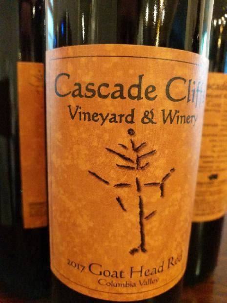 2017 Cascade Cliffs Goat Head Red Usa Washington Columbia Valley