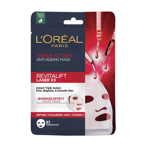 Антивозрастная тканевая маска для лица L'Oreal Paris Revitalift Laser ...