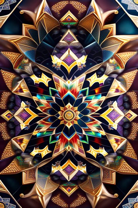 Lexica Glas Fractal Mosaic Kaleidoscope Church Mandala