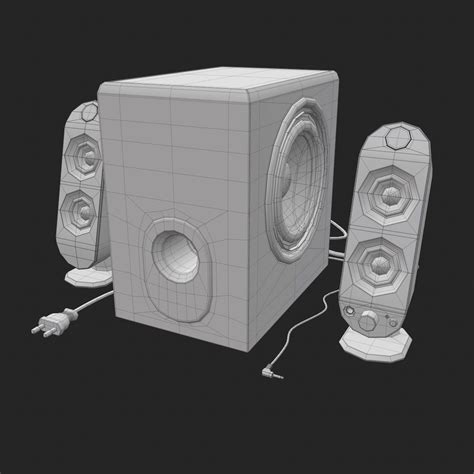 Logitech X 230 Speakers 3d Model 9 Max Obj Free3d