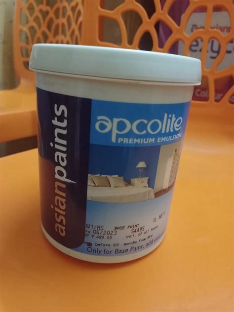 1l Asian Apcolite Premium Emulsion Paint 1 Ltr At Rs 489bucket In