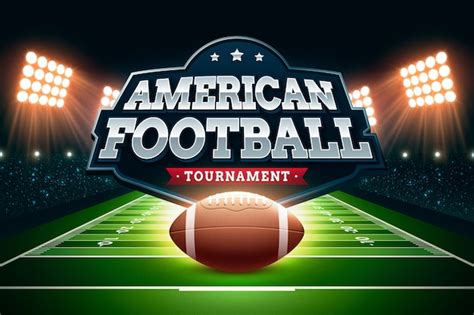 Free Vector Realistic American Football Championship Background