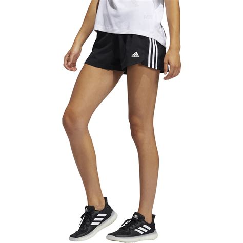 Adidas Pacer 3 Stripe Woven Shorts Womens Training