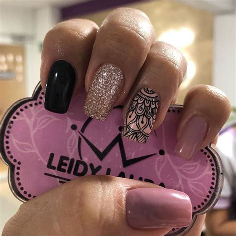 Leidy Laura Nail Spa en Instagram Uñas acrílicas Hermosas para