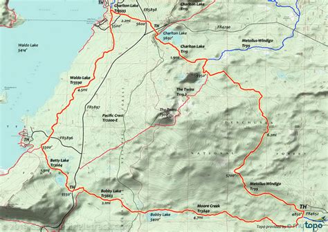 Waldo Lake Mountain Biking And Hiking Trail