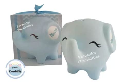 Recuerdos Alcanc As Personalizados Elefante Baby Shower En Venta En