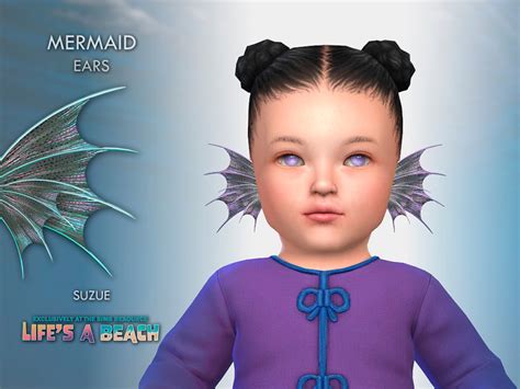 The Sims Resource Lifes A Beach Mermaid Ears Infant