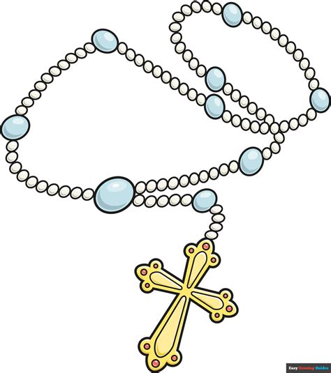 How to Draw a Rosary - Really Easy Drawing Tutorial