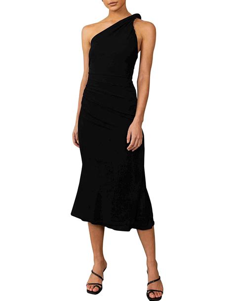 Misha Dune Midi Dress In Black Size 8 The Volte
