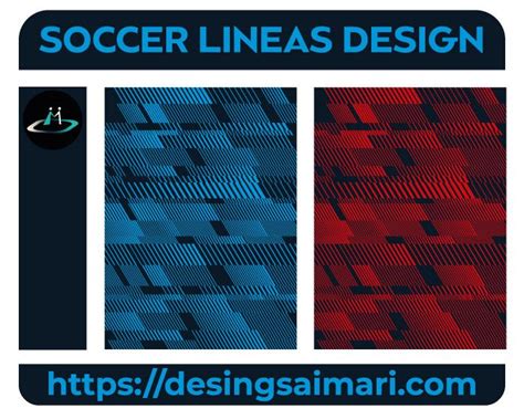 Three Different Colored Lines With The Words Soccer Lines Design On