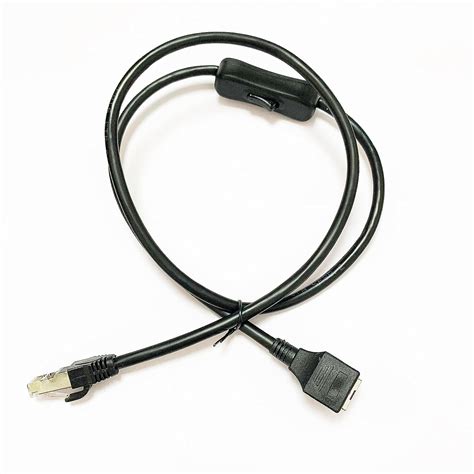 Riieyoca Cat Ethernet Patch Kabel Schalter Ein Aus Rj Stecker Zu