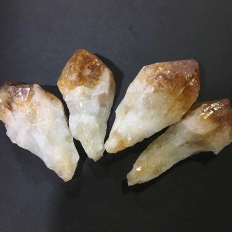 Citrin Krystaller Natural Raw Citrine Crystal Points