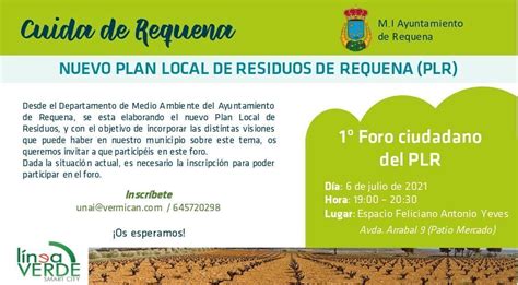 Requena Celebra Un Foro Participativo Para Su Plan Local De Gesti N De