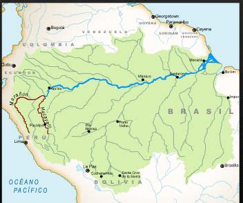 Map of the Amazon River | Cartography and Geography