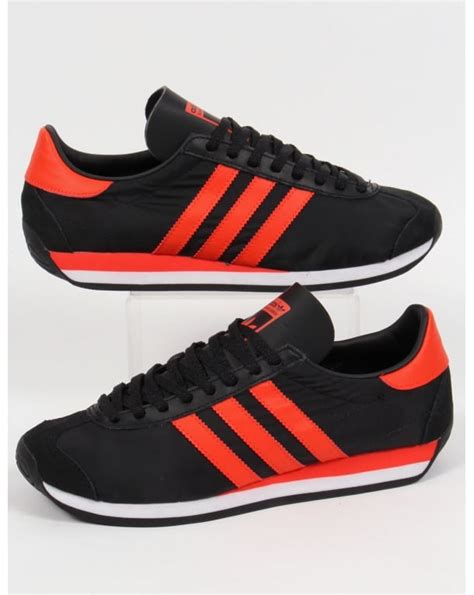 Adidas Country Og Trainers Blackorangeoriginalsshoesmenssneakers