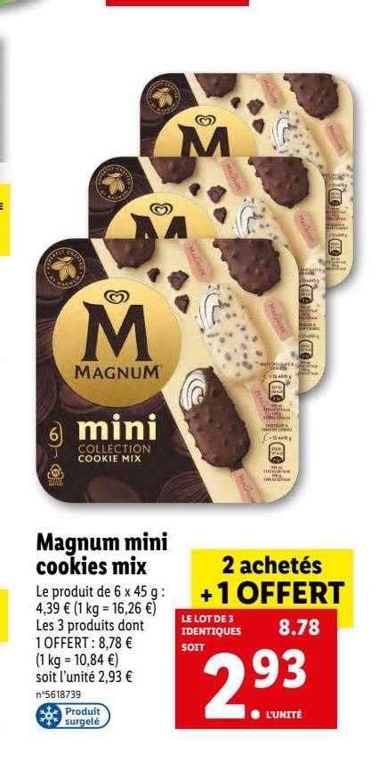 Promo Magnum Mini Cookies Mix Chez Lidl ICatalogue Fr