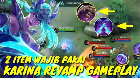 Karina Revamp Gameplay Build Karina Tersakit 2021 Mobile Legends