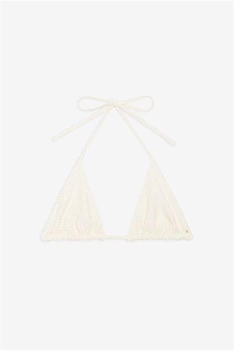 Amara Bikini Top Cream By Anine Bing In Bikini Tops Bikinis
