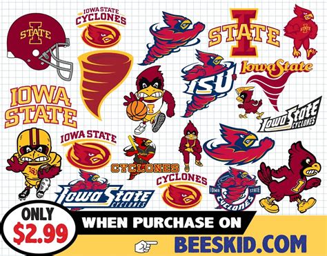 Iowa State Cyclones Svg Iowa State Cyclones Football Team Etsy