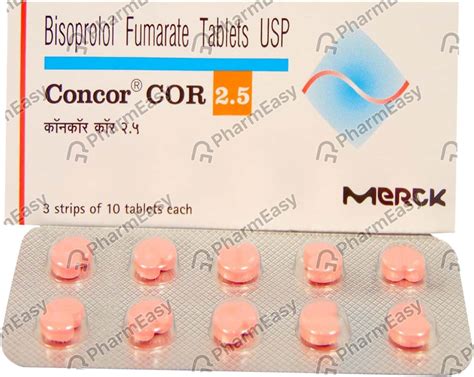 Concor 25 Mg Tablet 10 Uses Side Effects Price And Dosage Pharmeasy