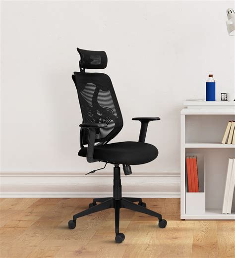 Buy Oxford Classic Breathable Mesh Ergonomic Chair In Black Colour At