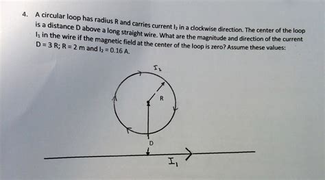 Solved A Circular Loop Has Radius R And Carries Current H In Chegg