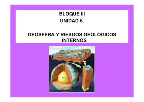 Apuntes T6 Geosfera Y Riesgos Geologicos Internos PPT Descarga Gratuita