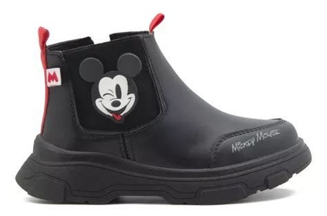 Botín Para Niño Disney Mickey Mouse Color Negro 15 21 Meses sin intereses