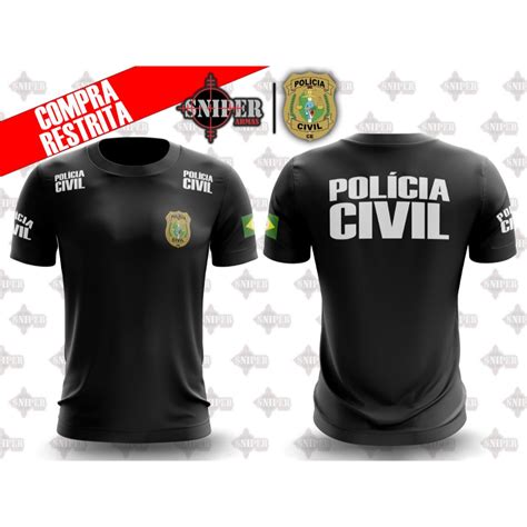 Camiseta Sn Militar Policia Civil Ceara Shopee Brasil